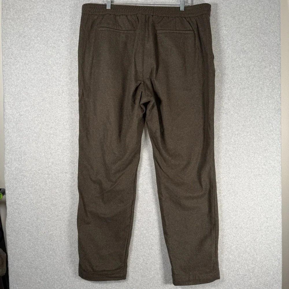 Everlane Manteco wool pants mens 40 Green/Brown trouser